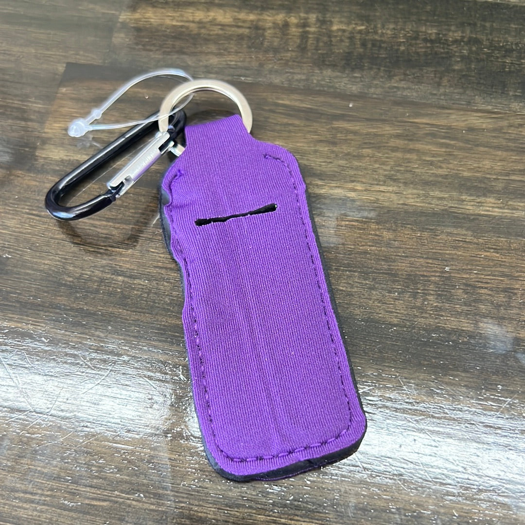 Keychain Solid Chapstick Holder