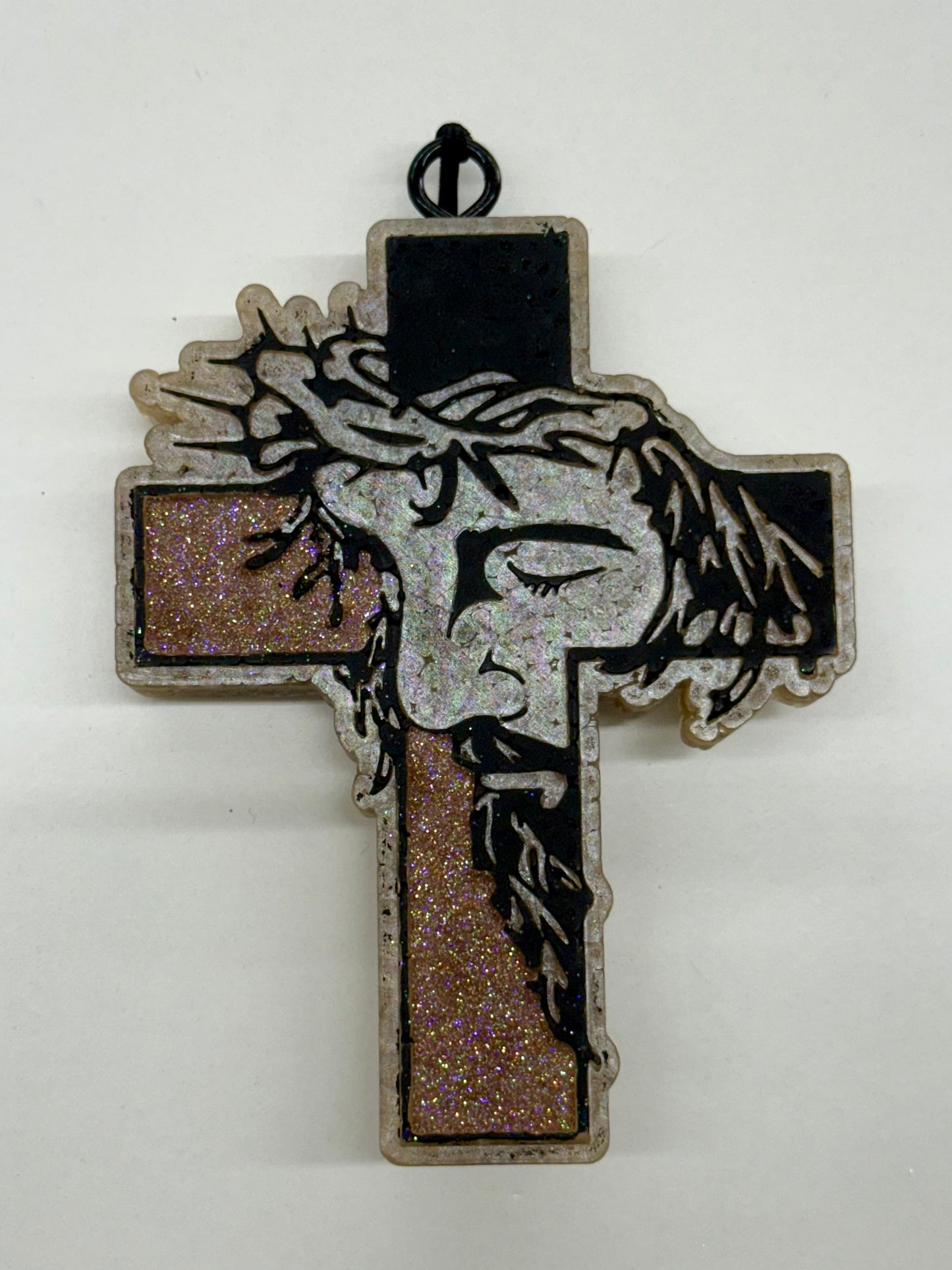 Jesus & Cross Car Freshie - Oilfield Trash