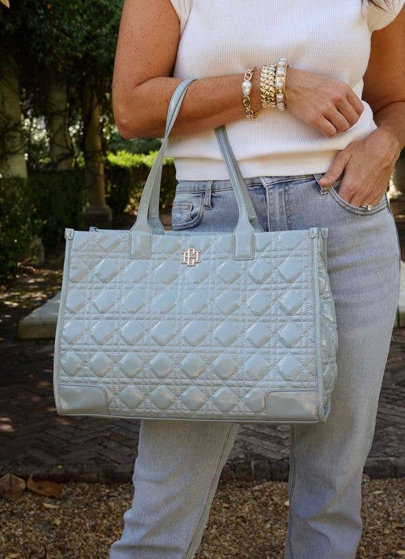 Dusty Blue Shane Tote