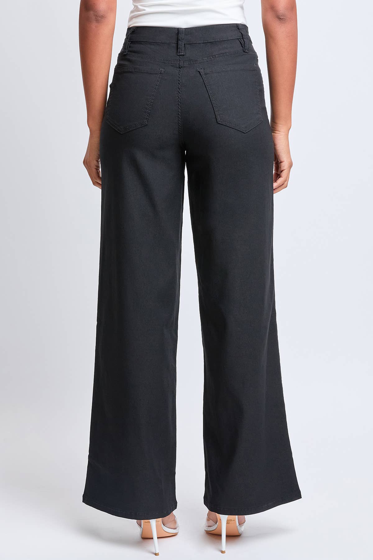 Hyperstretch High Rise Wide Leg: Black