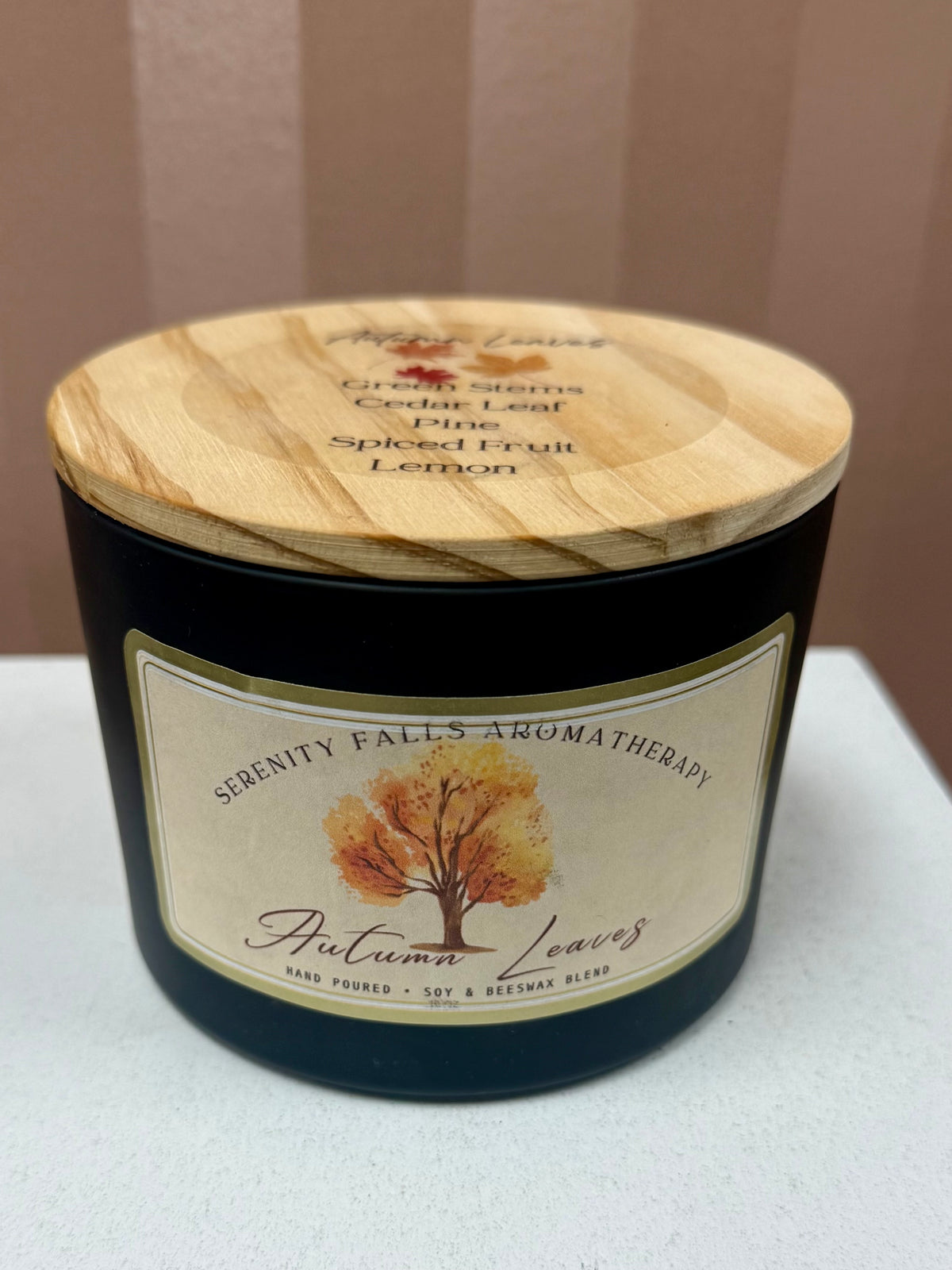 Serenity Falls Autumn Leaves 16oz Candle