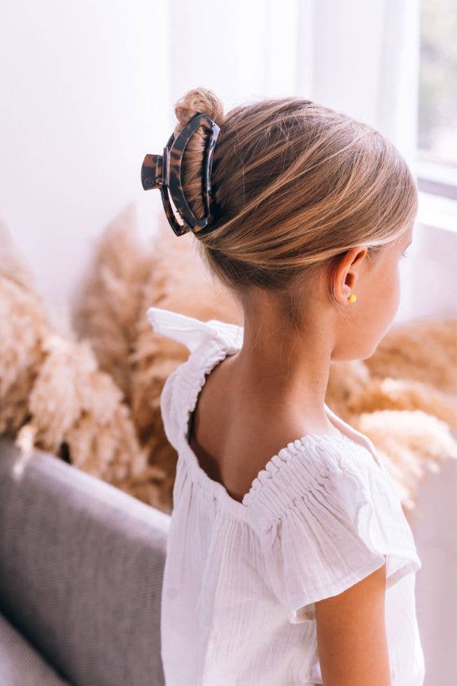 Teleties Open Tortoise Medium Hair Clip