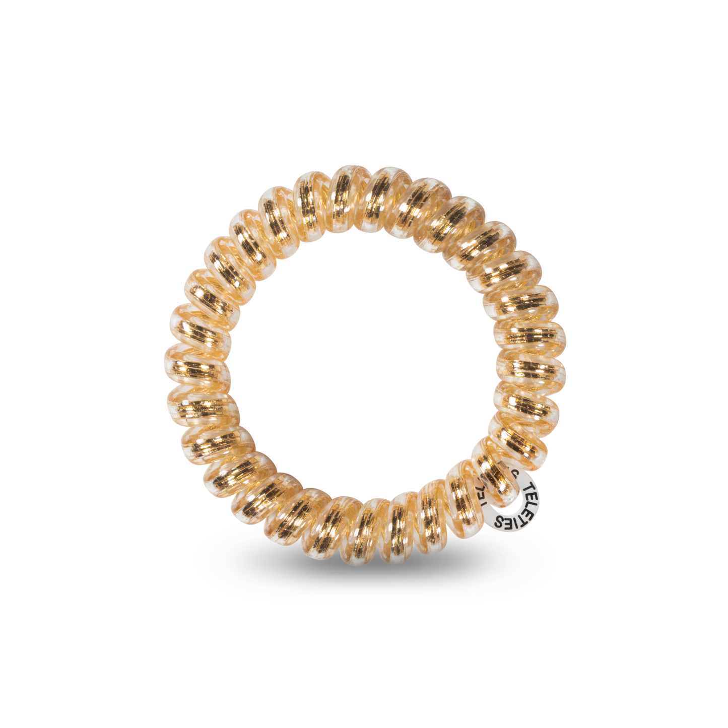 Teleties Good as Gold - Large Spiral Hair Coils, Hair Ties