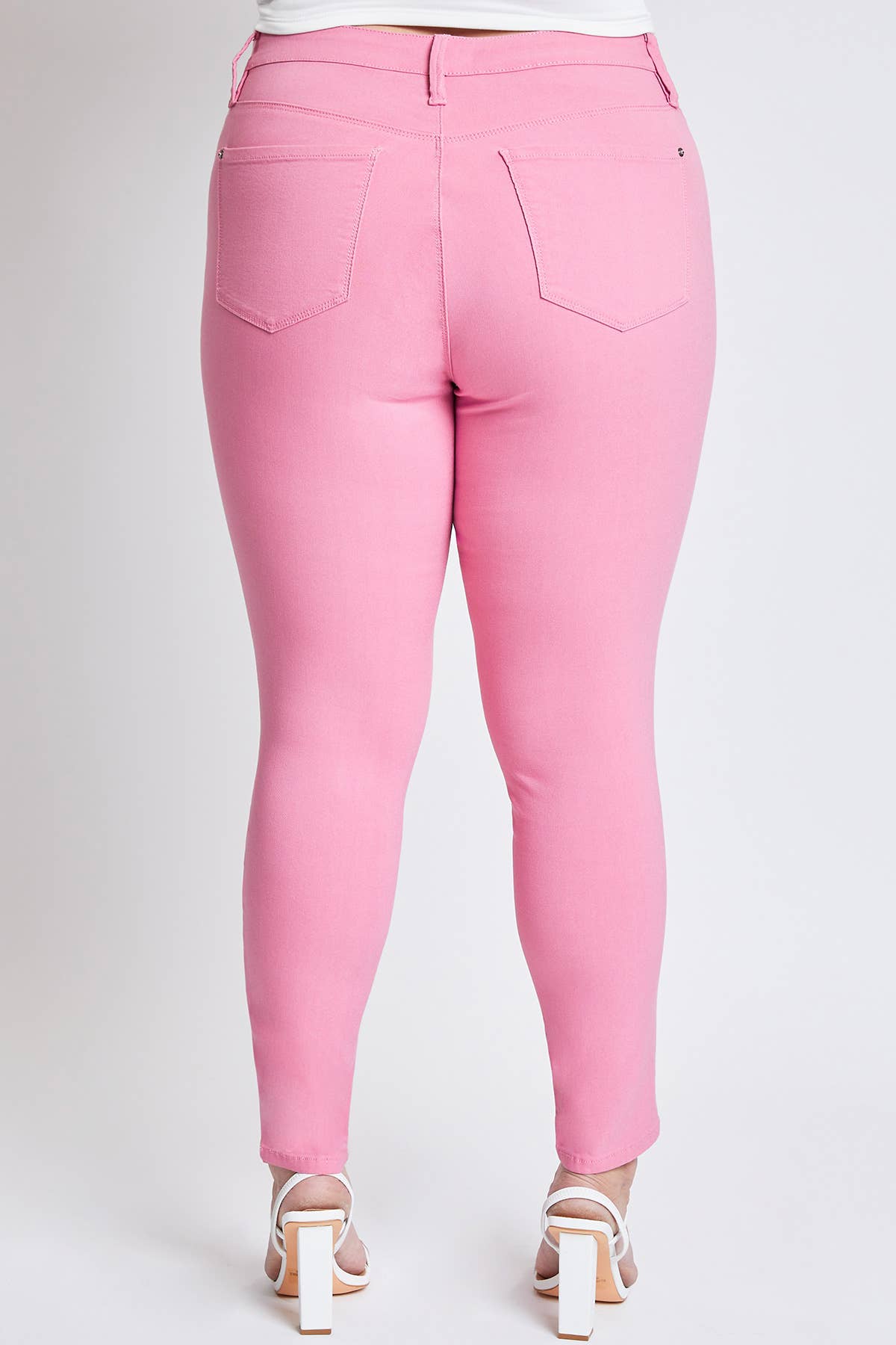 Plus Size Hyperstretch Skinny Jean:Flamingo
