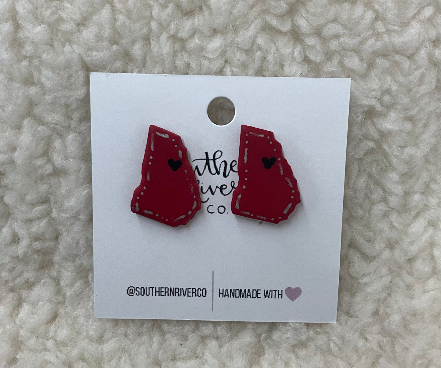 Red Heart Georgia Studs