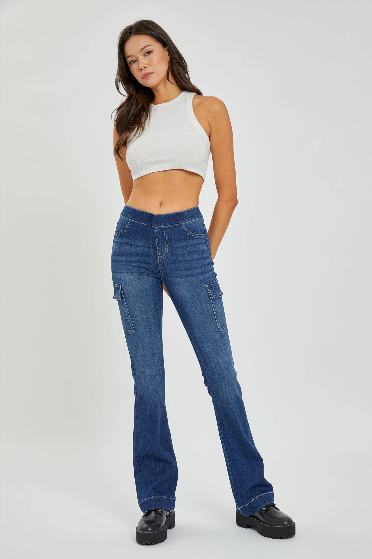 Cello Flare Jegging with Cargo Pockets