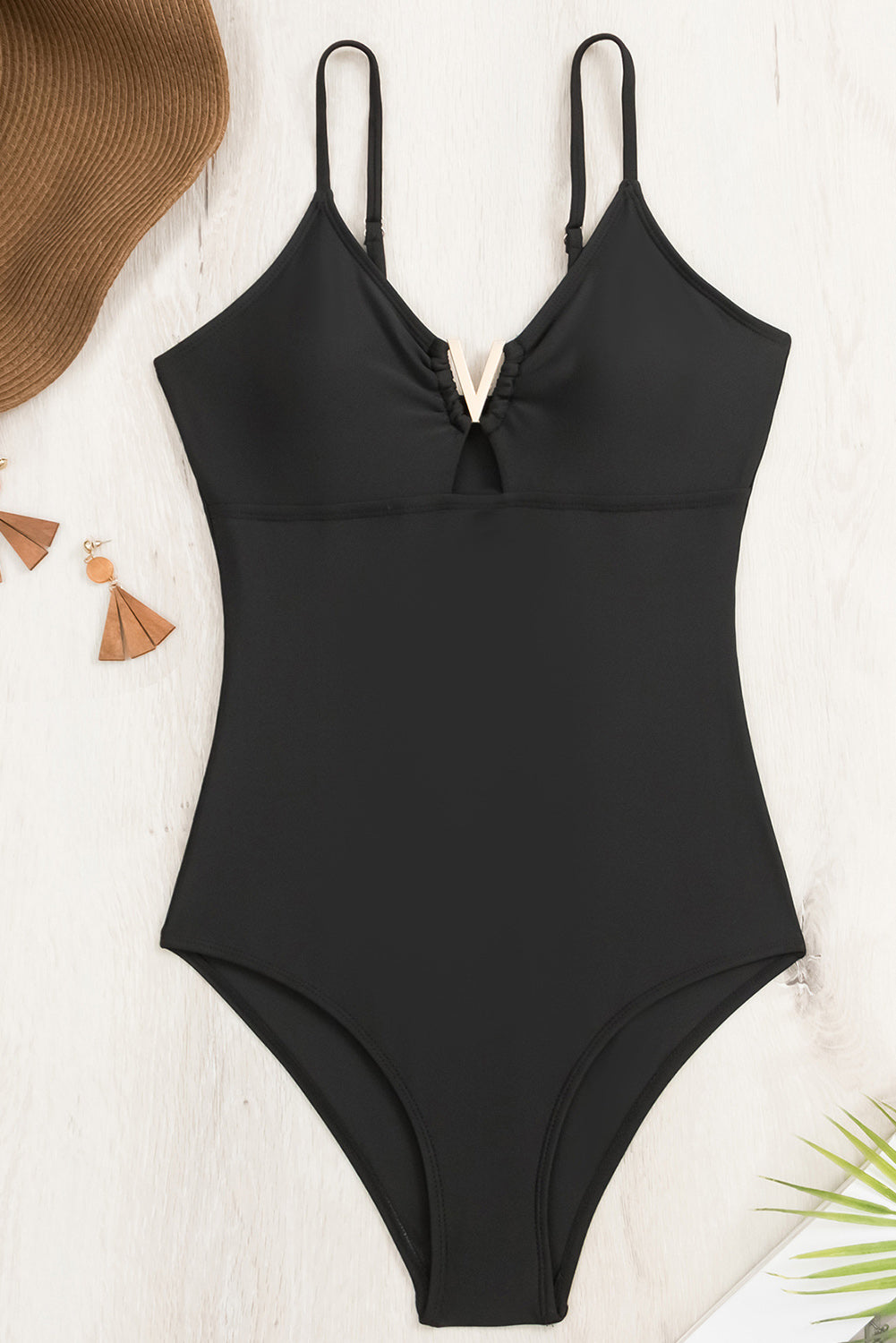 Black V One-Piece