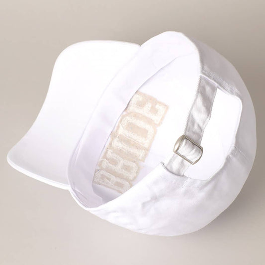 BRIDE Chenille Letter Patch Cotton Baseball Cap