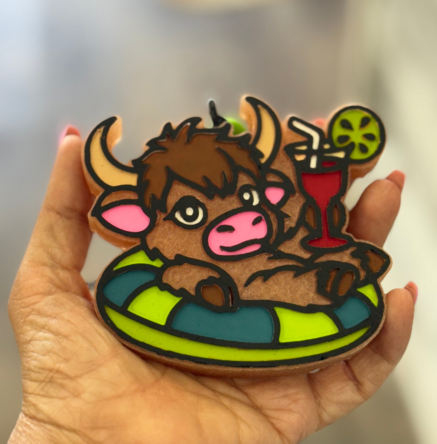 Cow Summertime Car Freshie-Jake