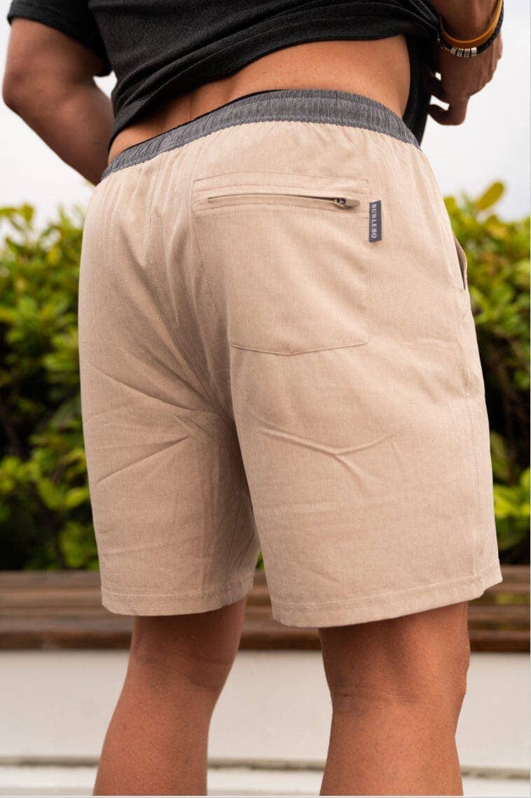 Athletic Short - Heather Khaki - Driftwood Camo Liner: 7"