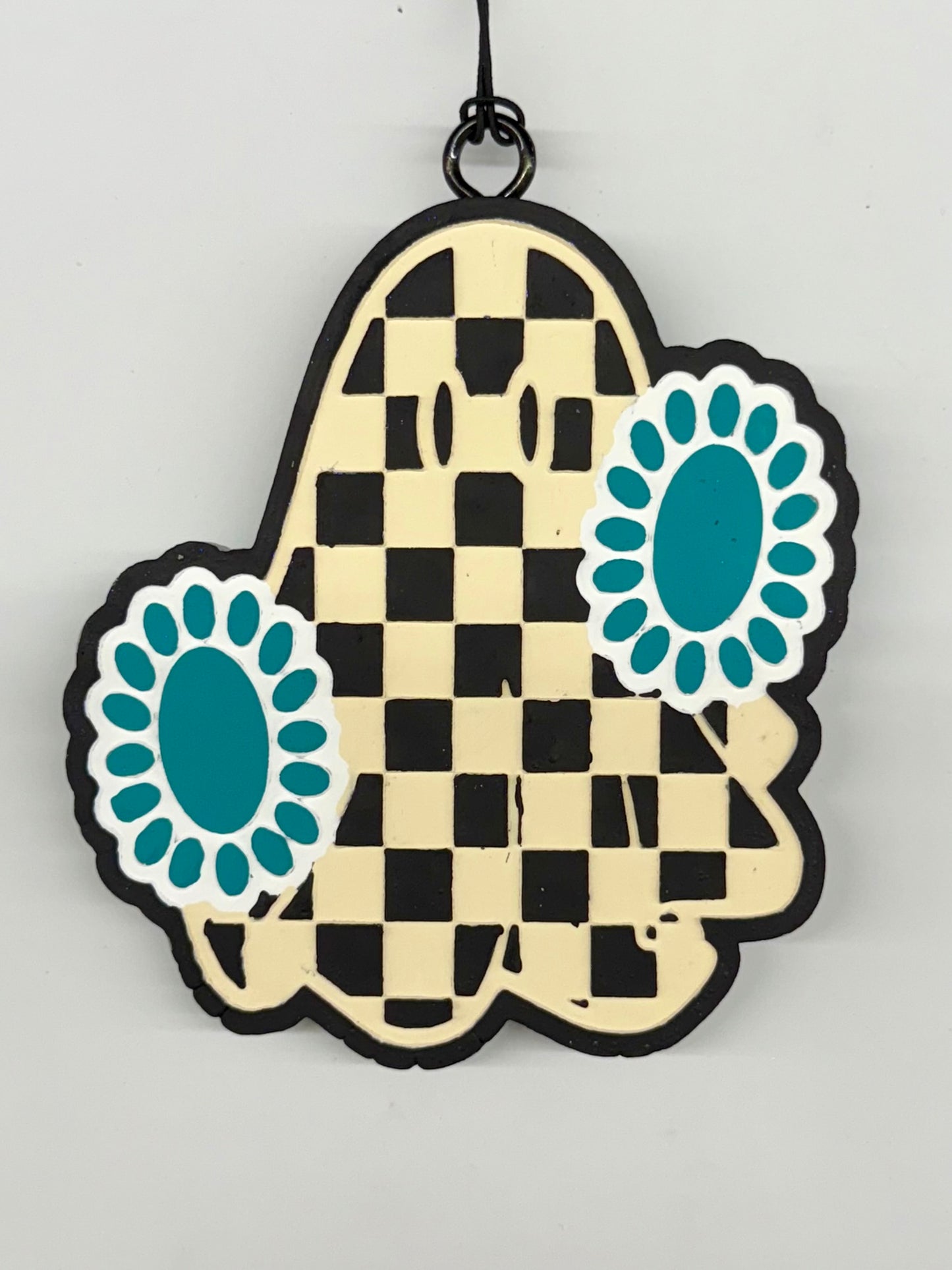 Checker Turquoise Ghost Freshie - Pineapple Dream Whip