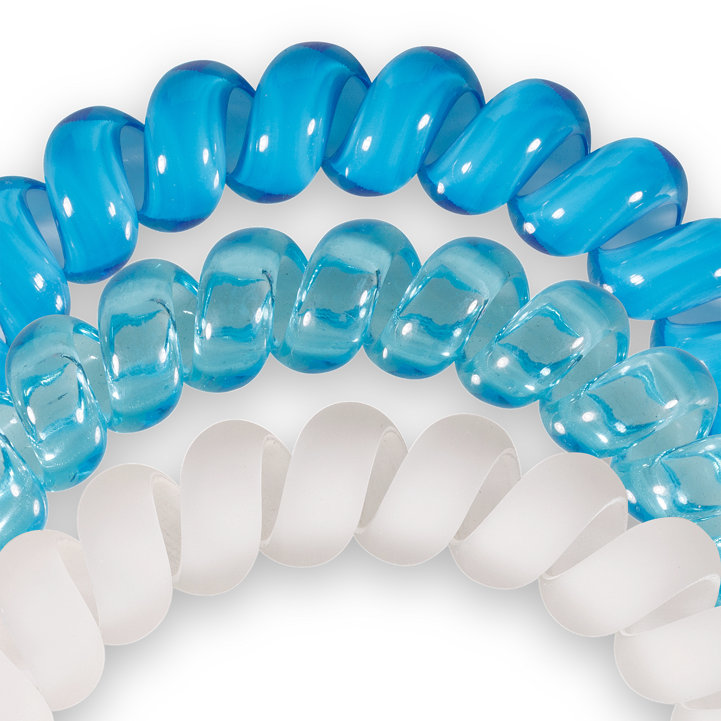 Bora Bora - Large Spiral Hair Coils, Hair Ties