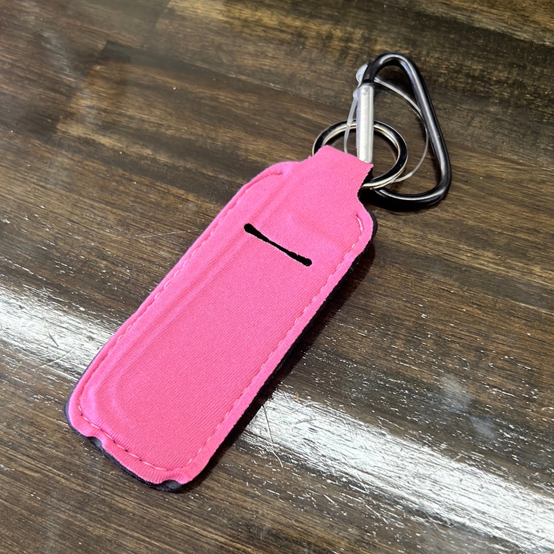 Keychain Solid Chapstick Holder