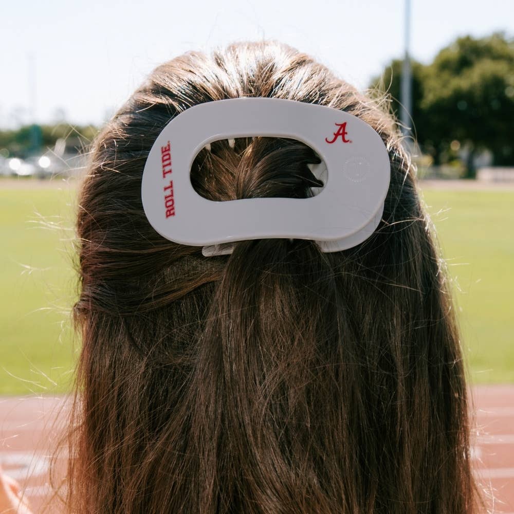Flat Round Hair Clip | Medium | Roll Tide!
