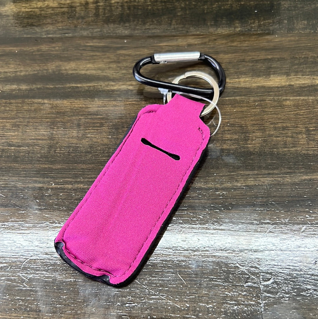 Keychain Solid Chapstick Holder