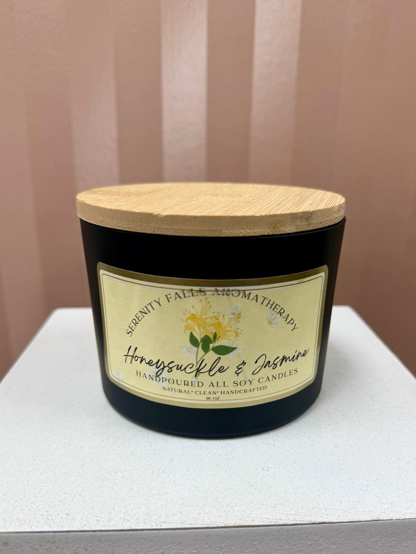 Serenity Falls Honeysuckle & Jasmine 16oz Candle
