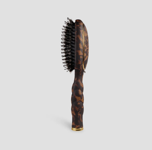TELETIES Tortoise Boar Bristle Hair Brush