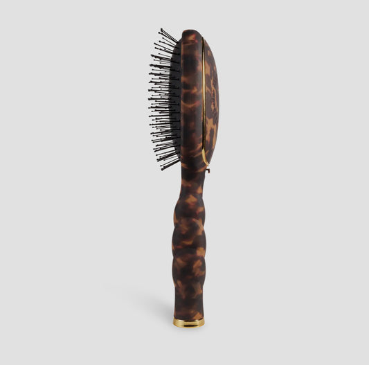 TELETIES Tortoise Detangler Hair Brush for Medium Hair