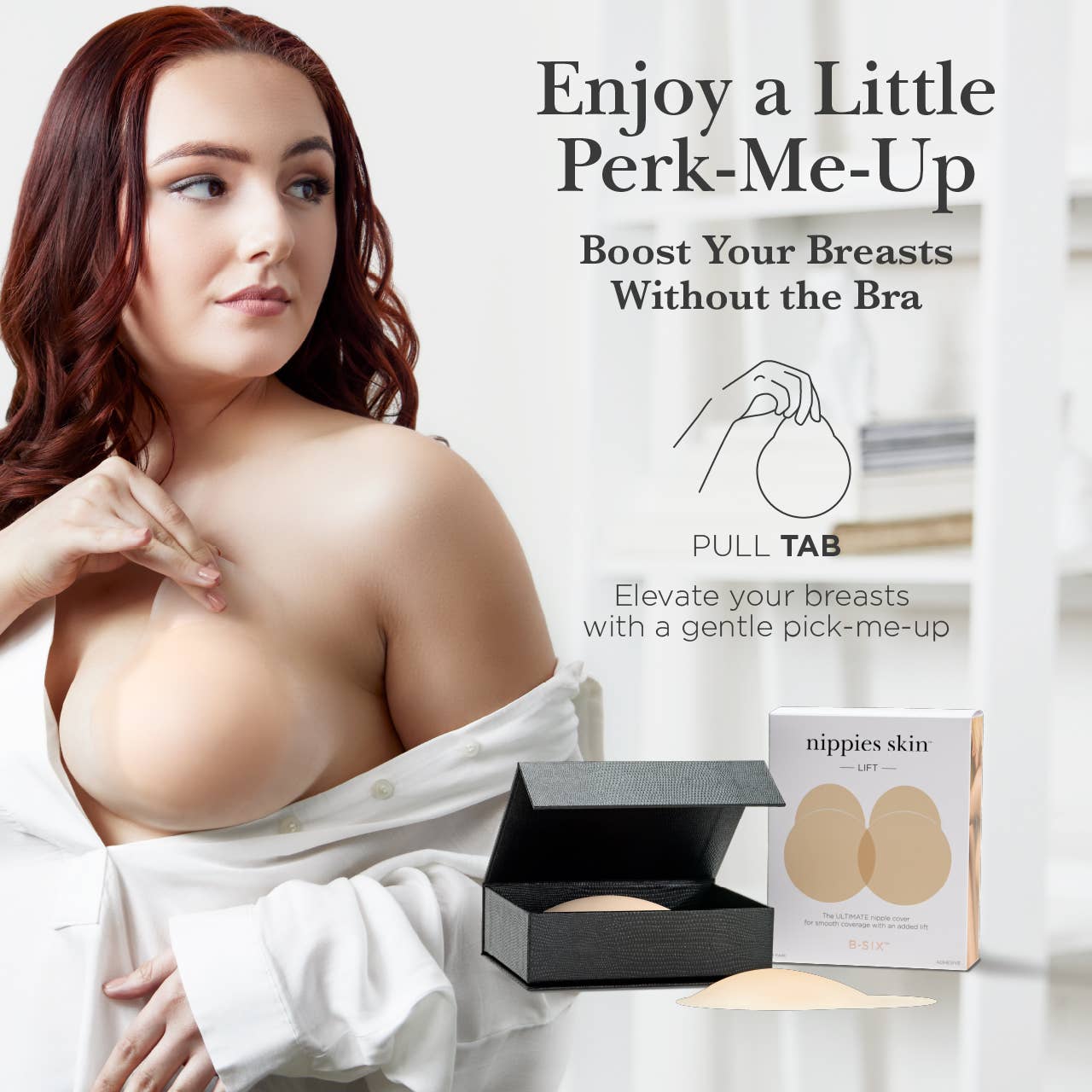 Nippies Skin Adhesive Nipple Covers with Lifting Tab: Creme / Size 1 (A-C cups)