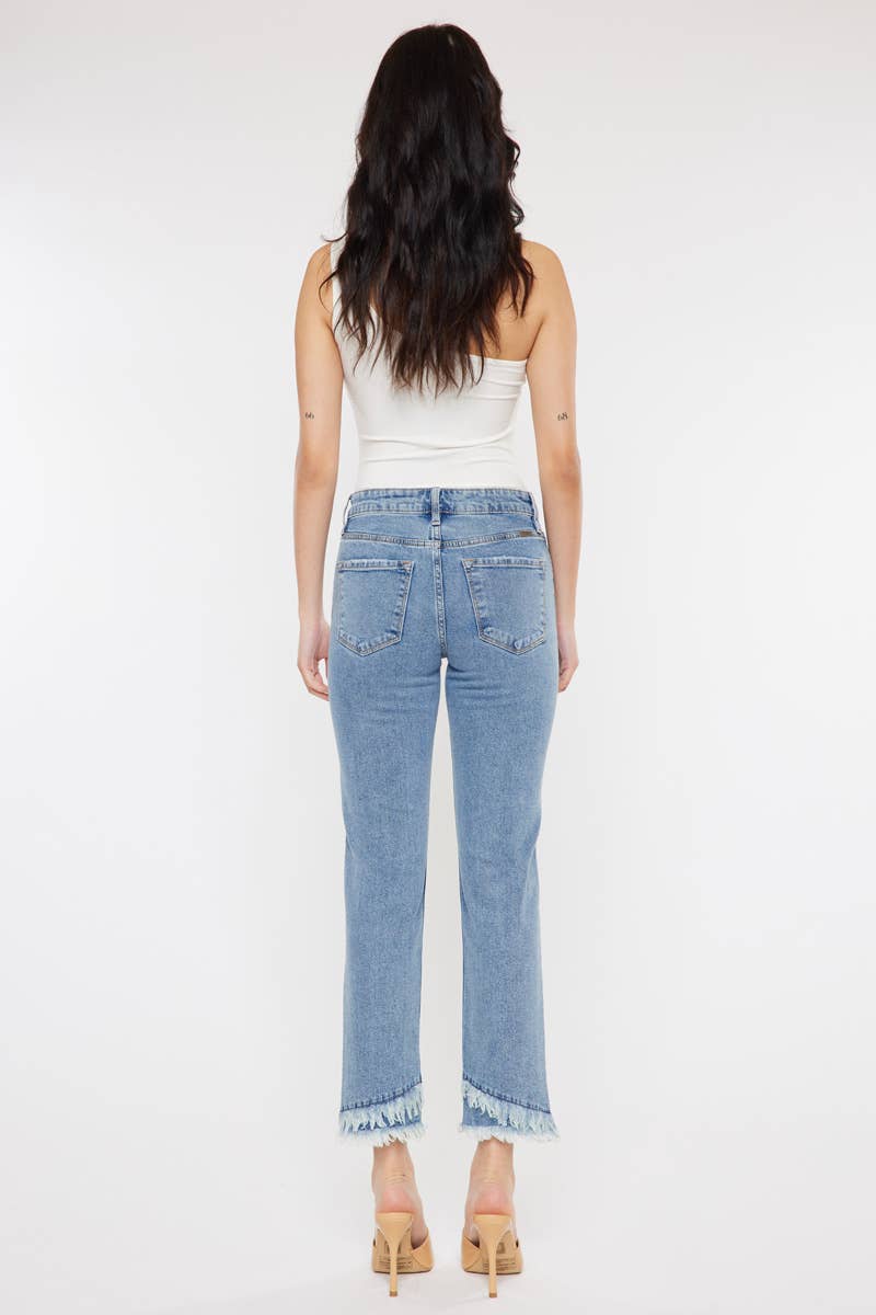 KC Double Frayed Straight Jean