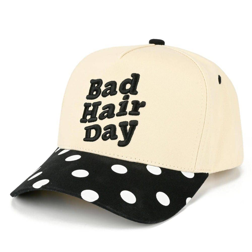 Bad Hair Day Polka Dot Trucker Hat