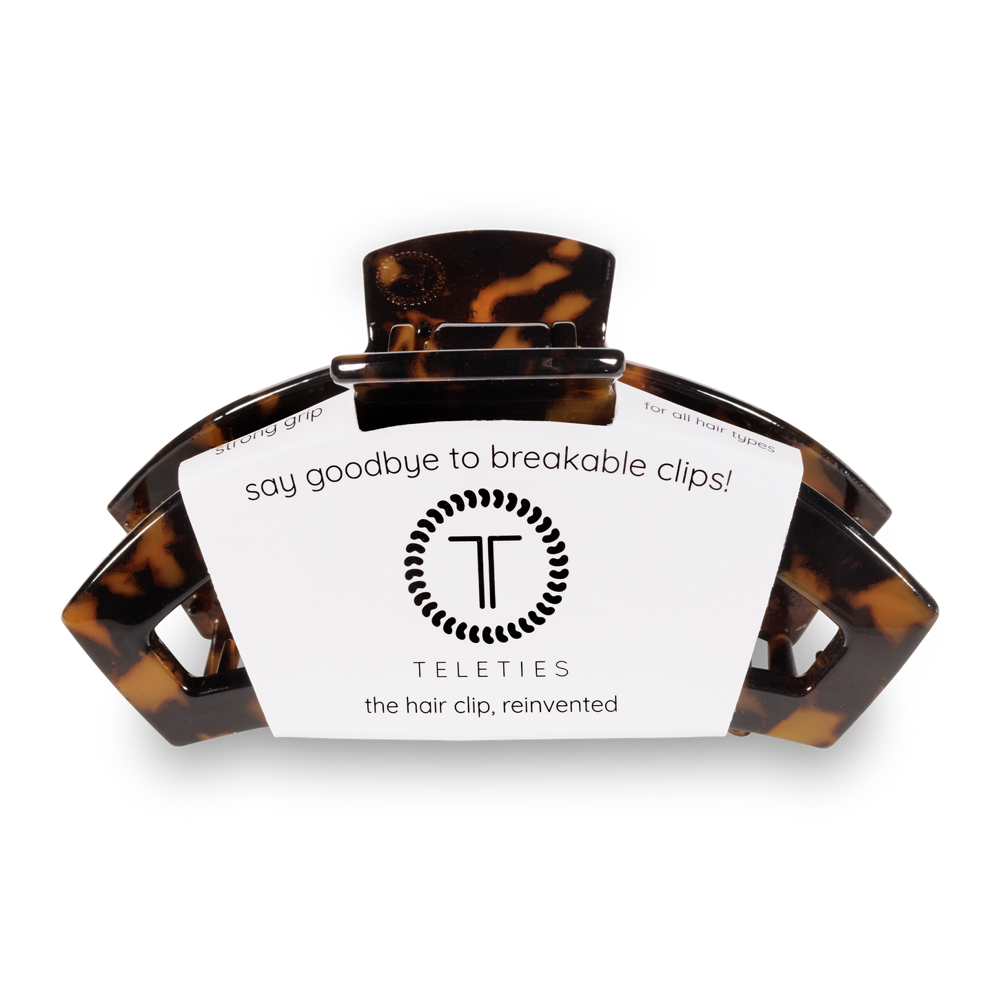 Teleties Open Tortoise Large Hair Clip