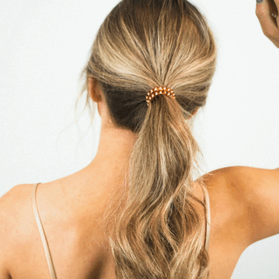Teleties Millennial Pink - Large Spiral Hair Coils, Hair Ties