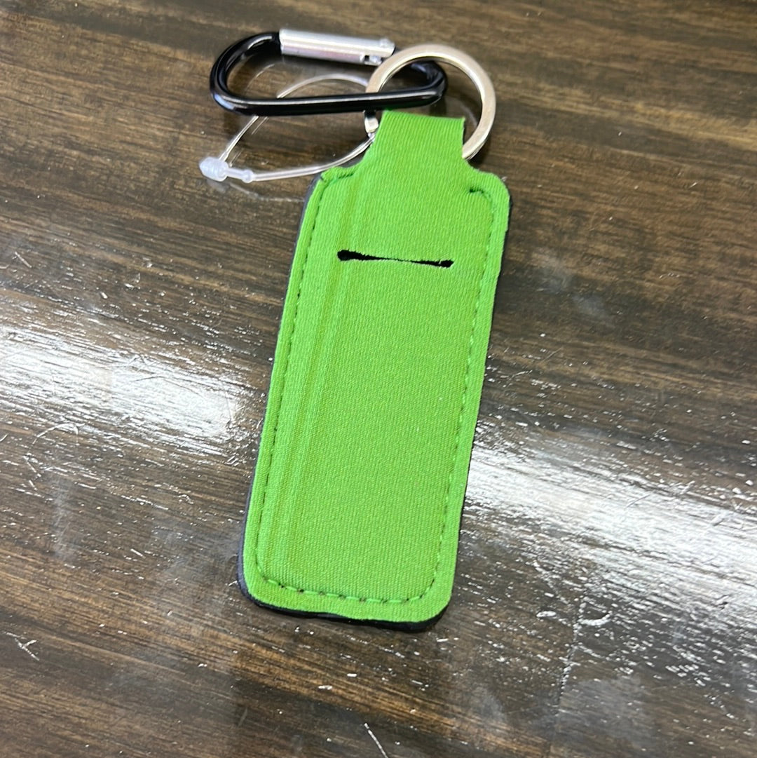 Keychain Solid Chapstick Holder