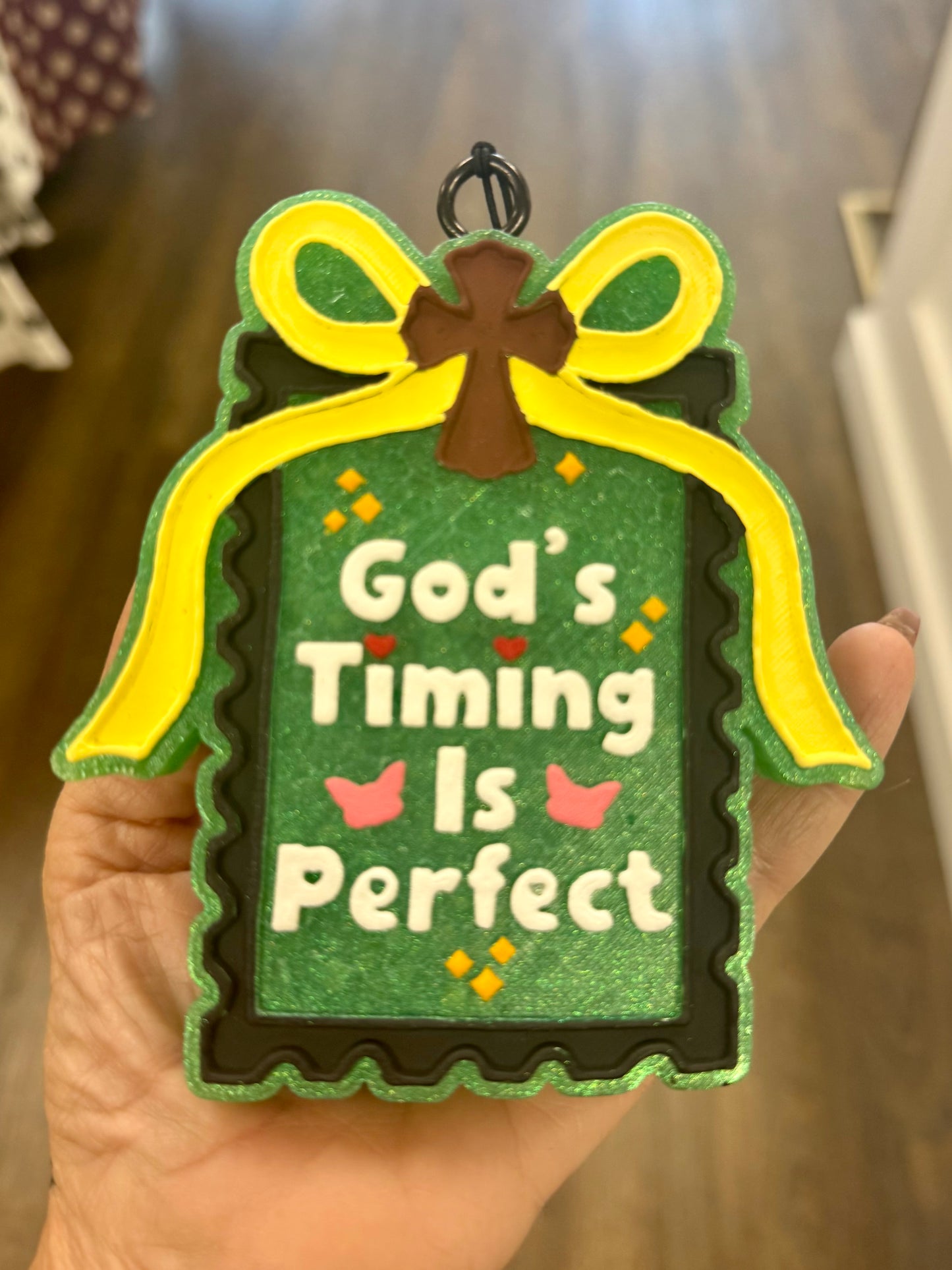 God’s Timing Car Freshie - Diva