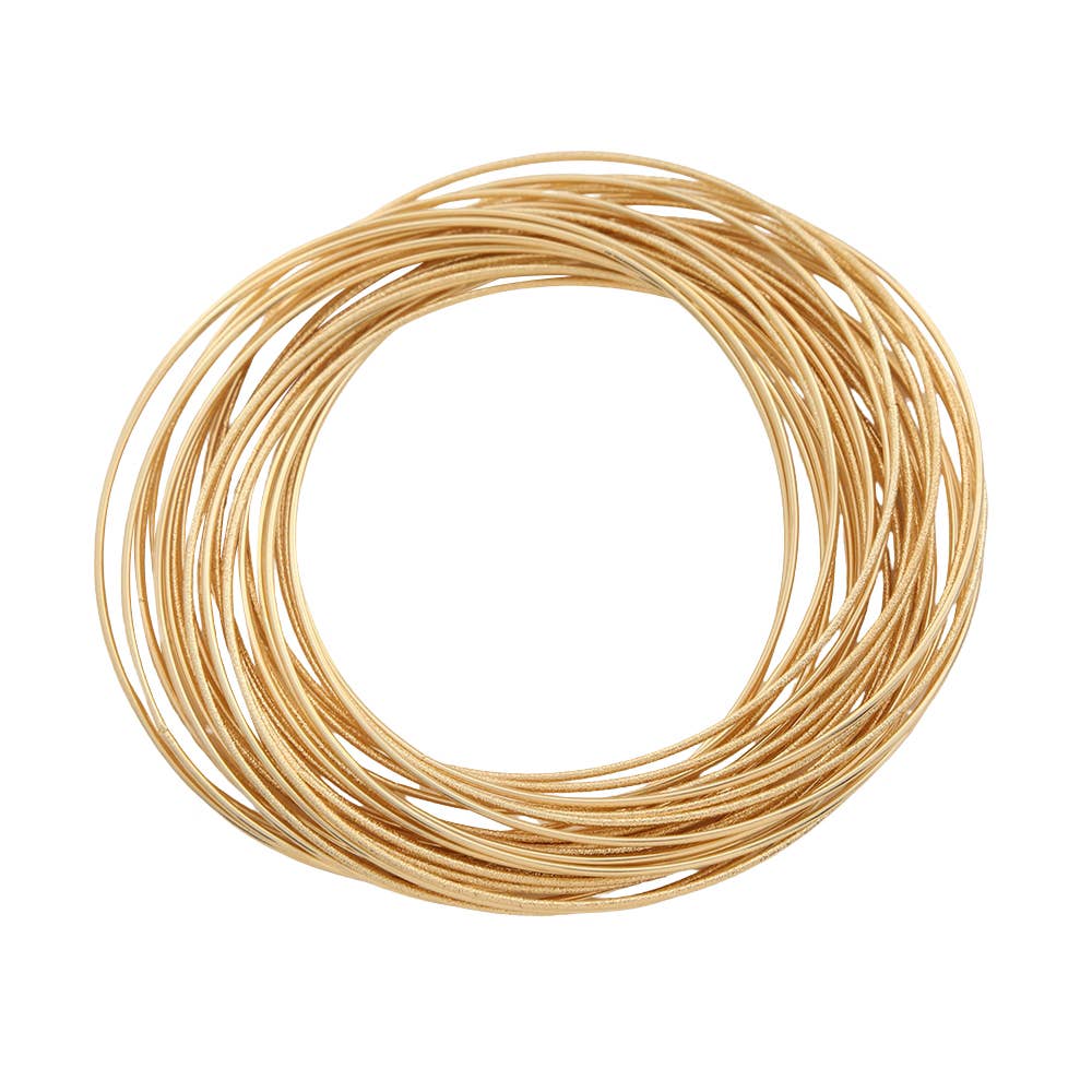 Gold Dipped Multi Strand Twisted Bracelet