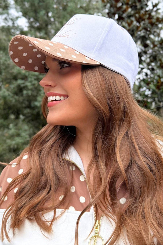 Mocha & White Hello Darlin Hat