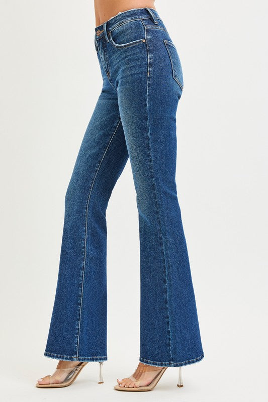 Tummy Control 4-Way Stretch High Rise Flare Jeans
