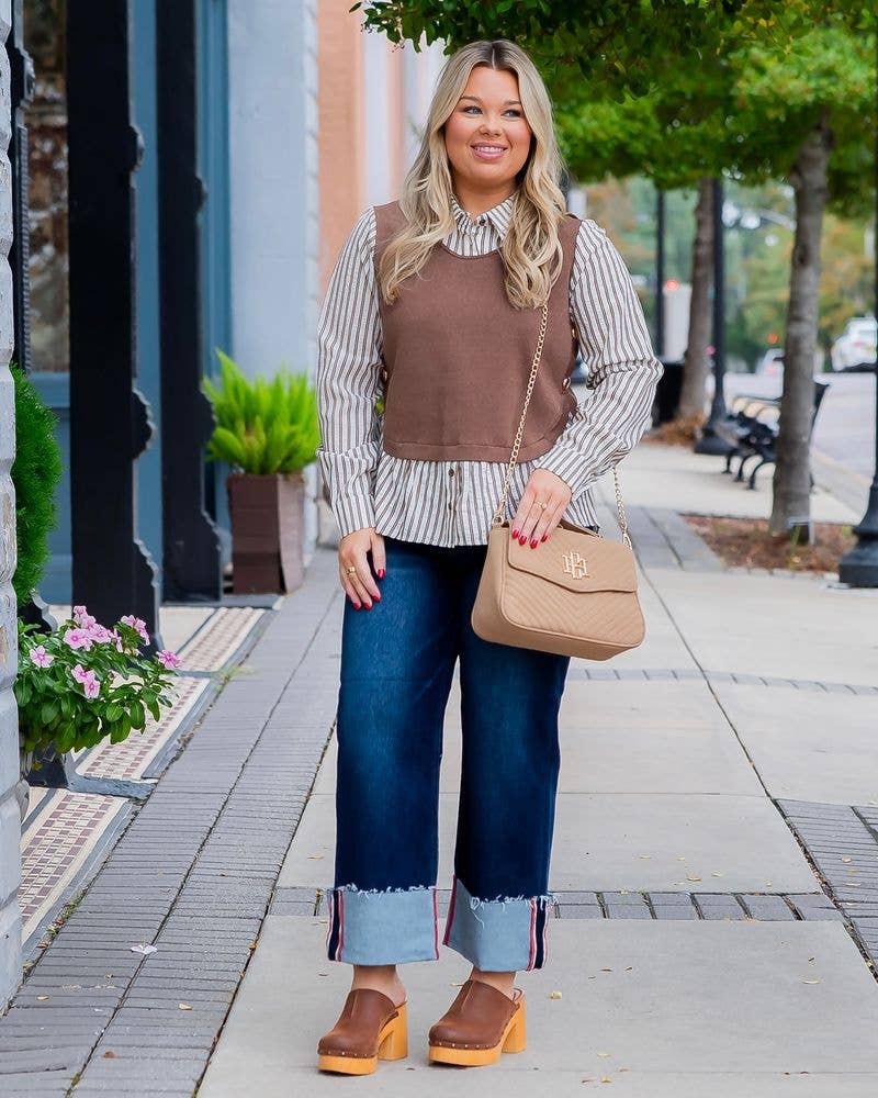 Latte S VQ Sinclair Quilted Crossbody