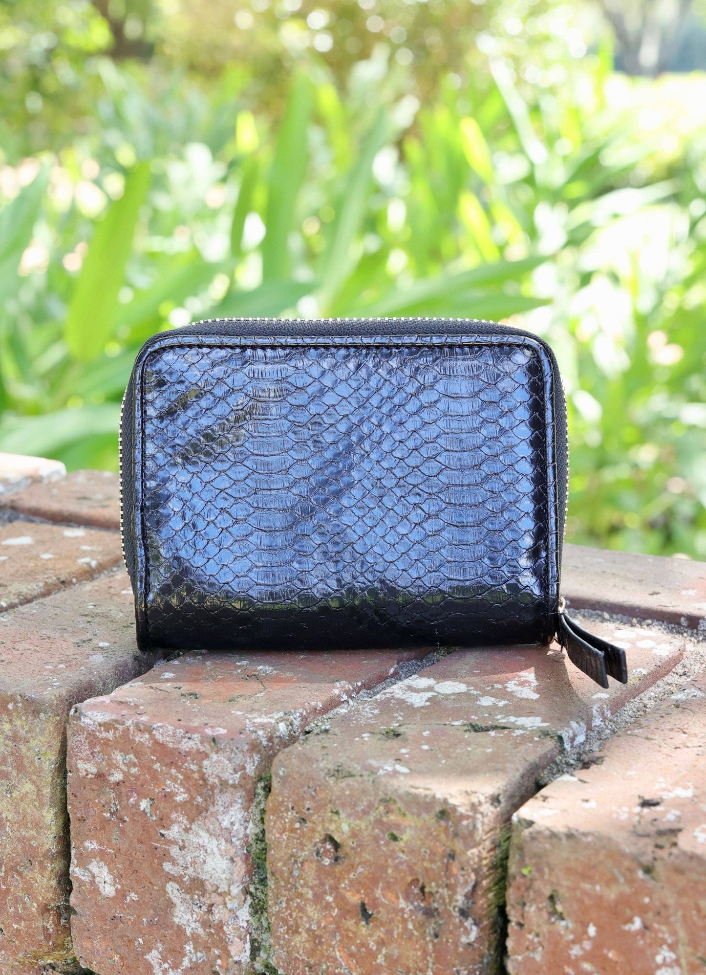 Black Nadine Zippered Wallet