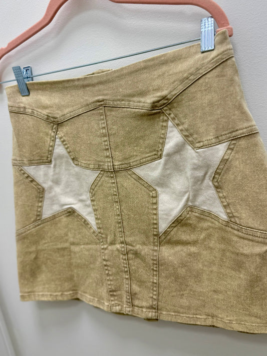 Taupe Star Skirt