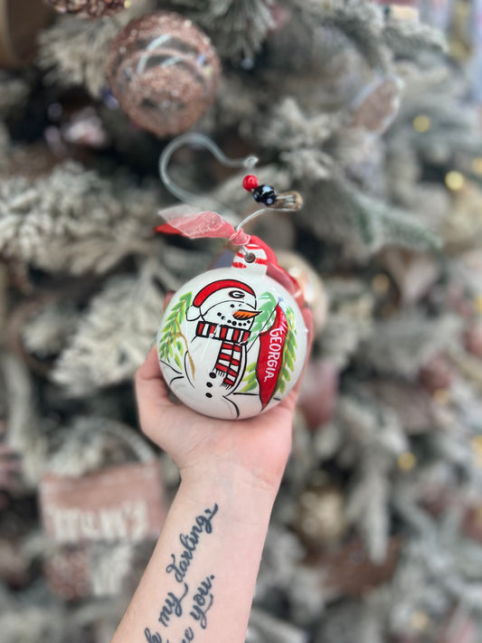 ‘Tis the Season to Yell Go Dawgs Ornament