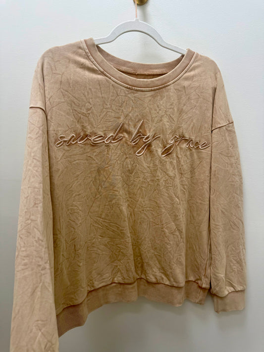 Saved By Grace Mineral Wash Sweatshirt