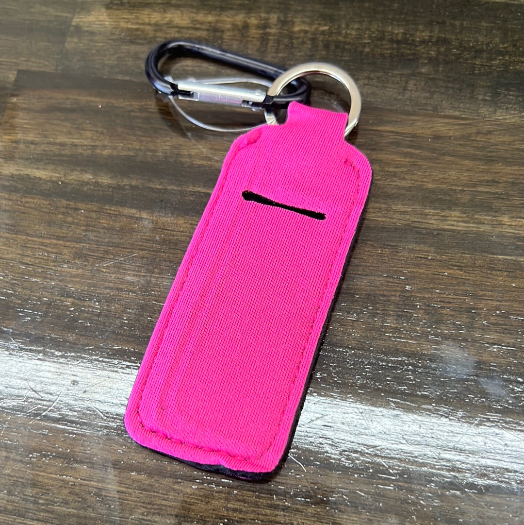 Keychain Solid Chapstick Holder