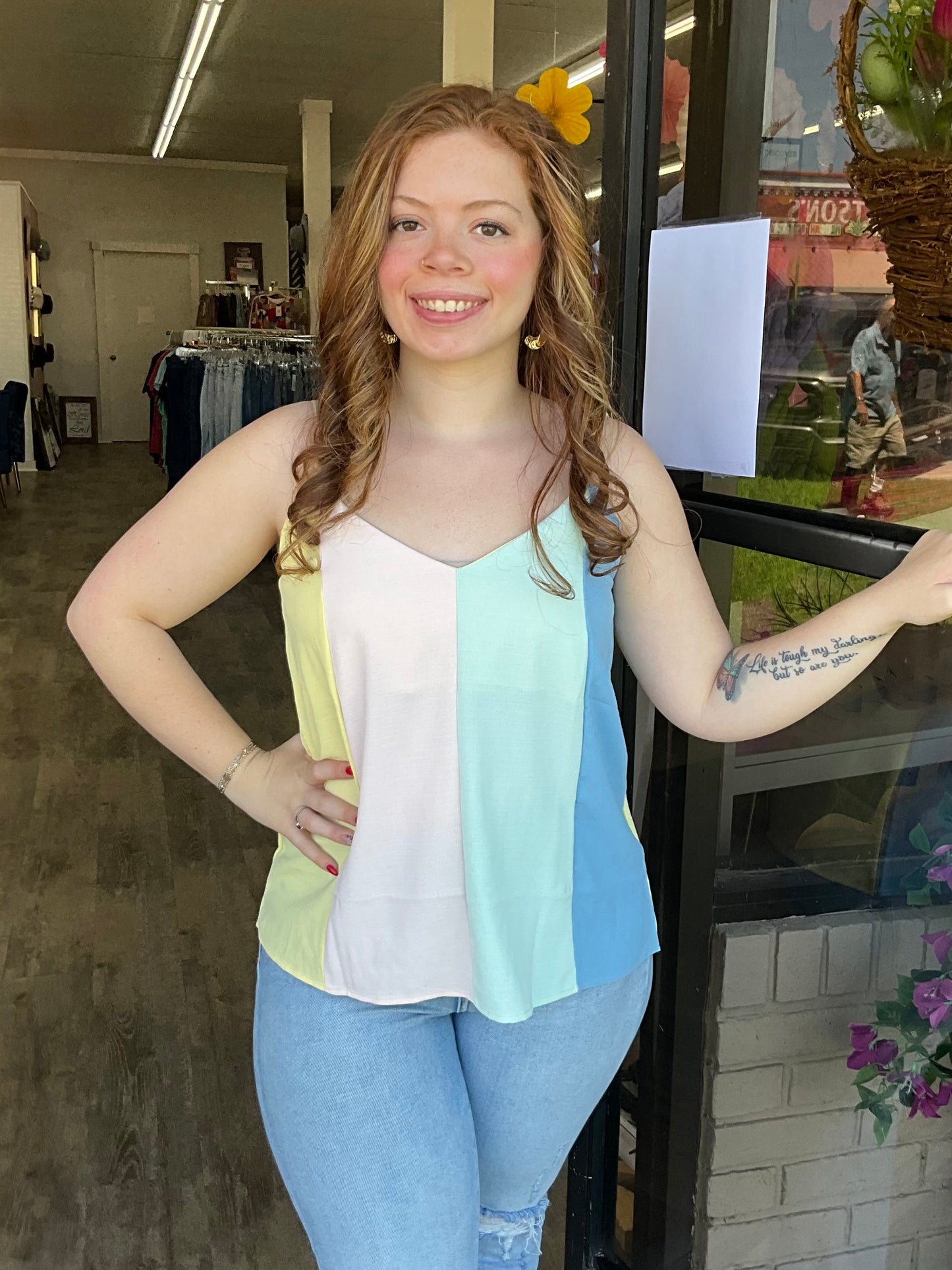 Pastel Colorblock Tank Top