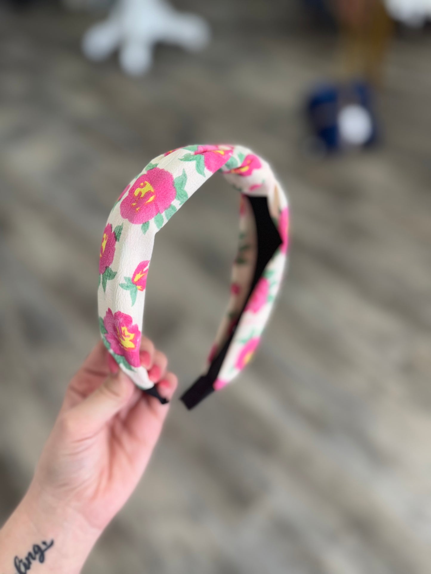 Pink Floral Headband