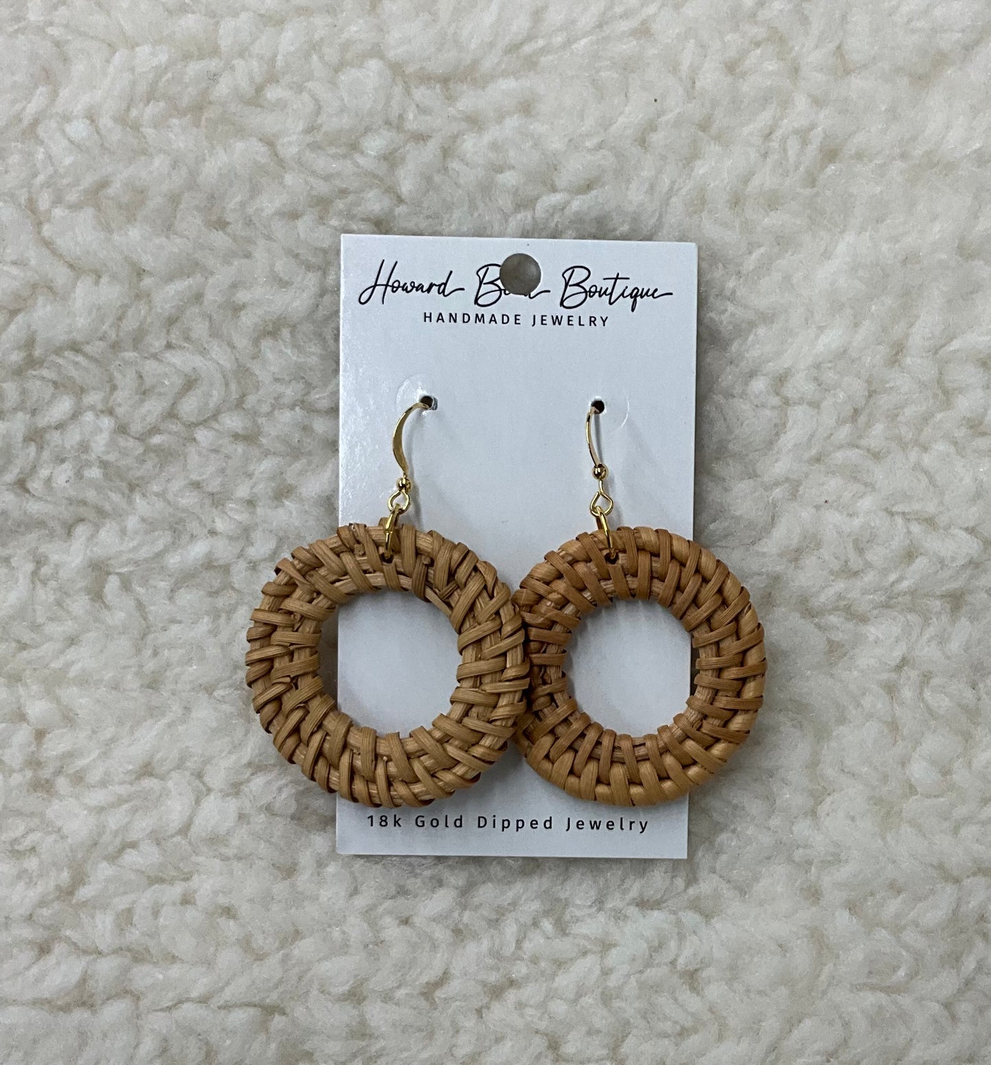 Wicker Dangle Earring