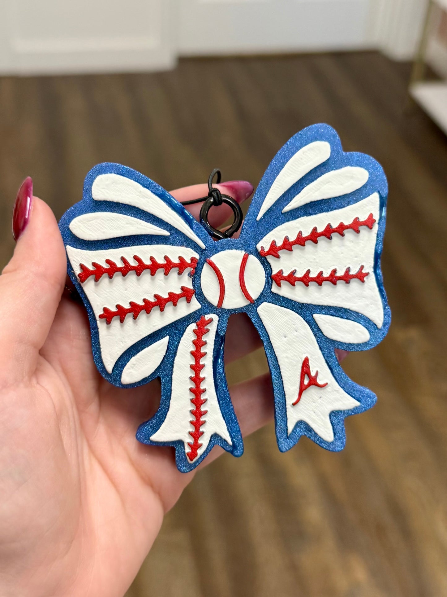 ATL Braves Bow Car Freshie - Volcano
