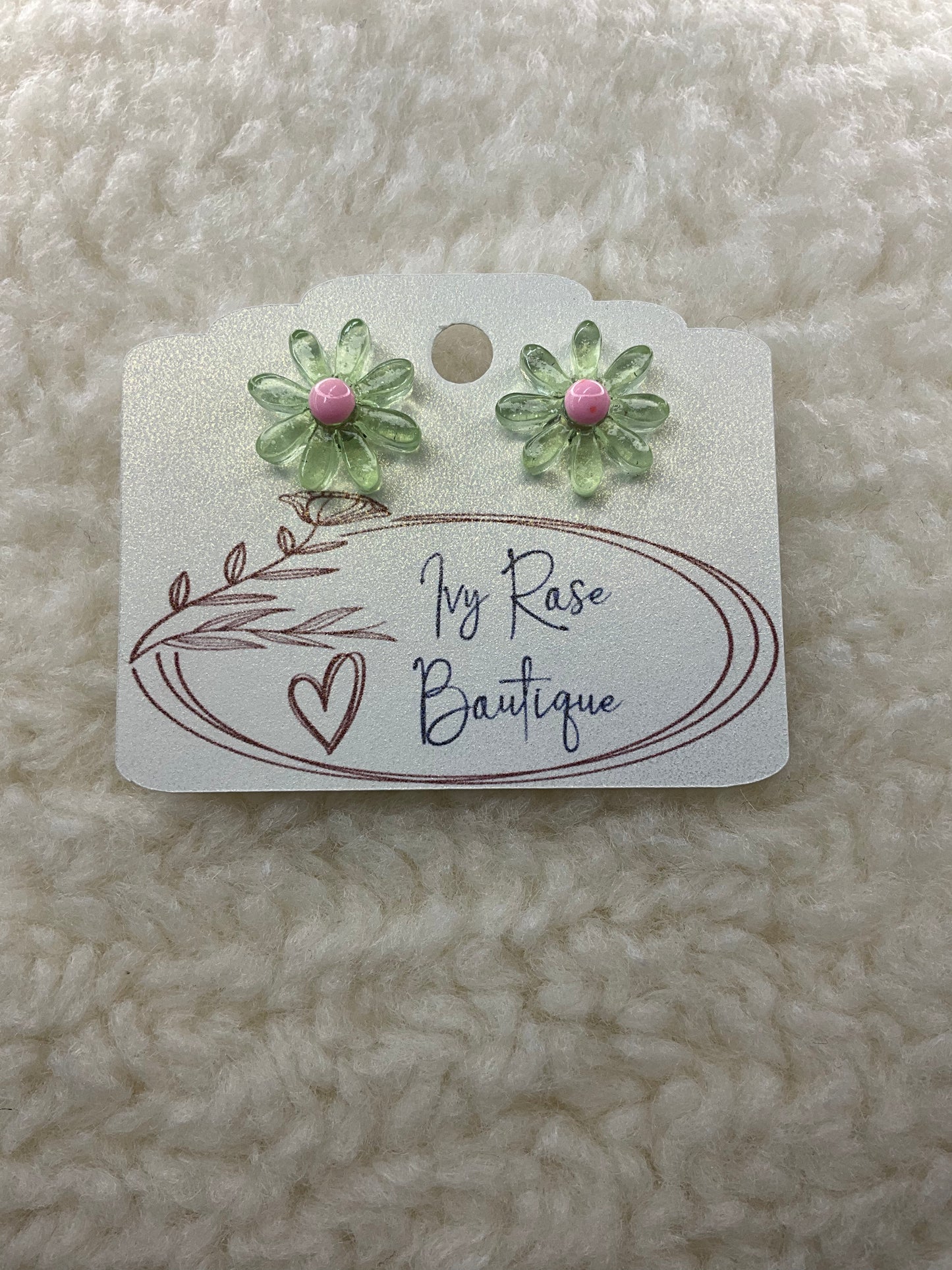 Acrylic Flower Studs