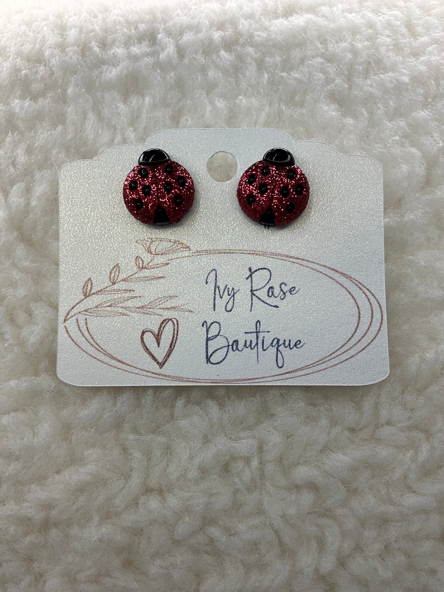 Ladybug Studs