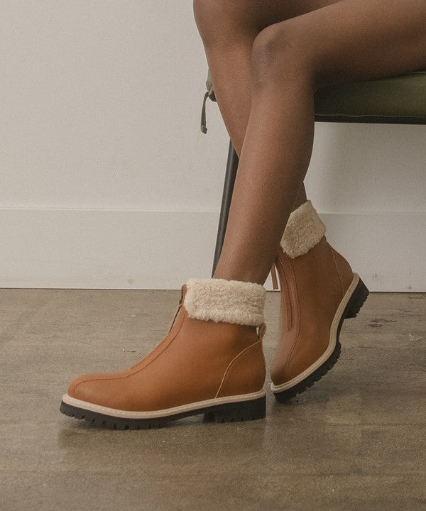 Evangeline Bootie - Brown