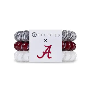 University of Alabama - Large Spiral Hair Coils, Hair Ties