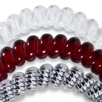 University of Alabama - Large Spiral Hair Coils, Hair Ties