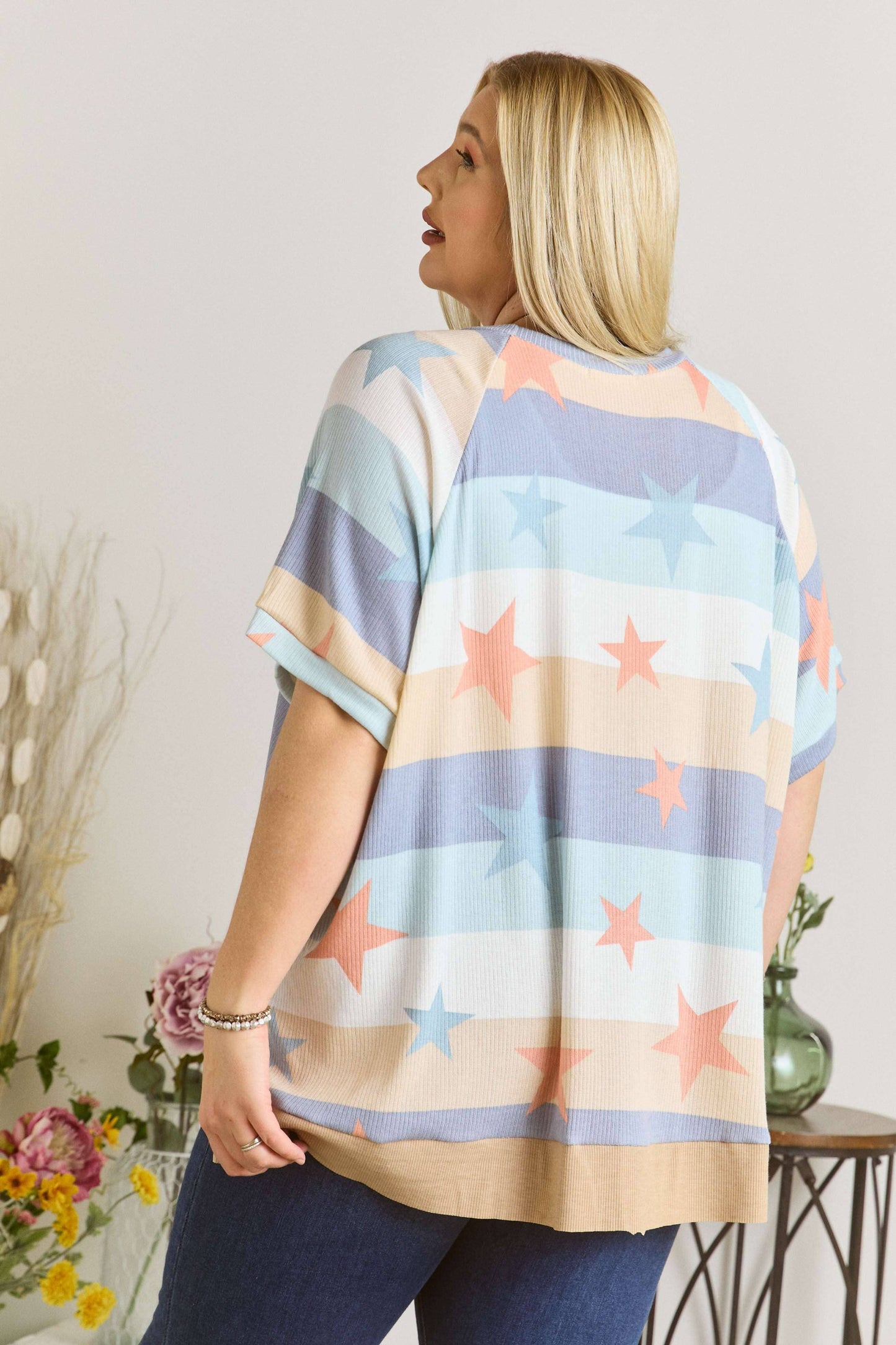 Plus Star Tunic Top