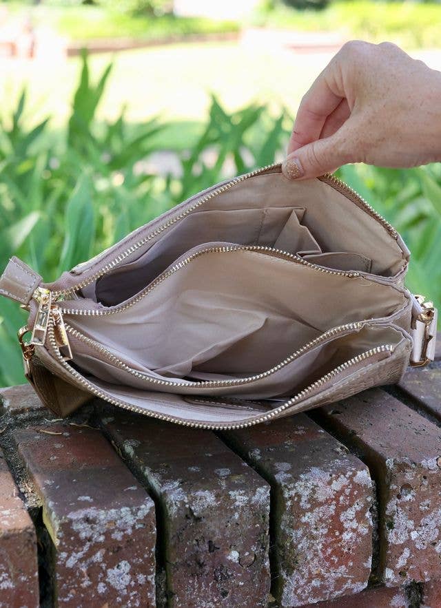 Taupe Ariana Crossbody