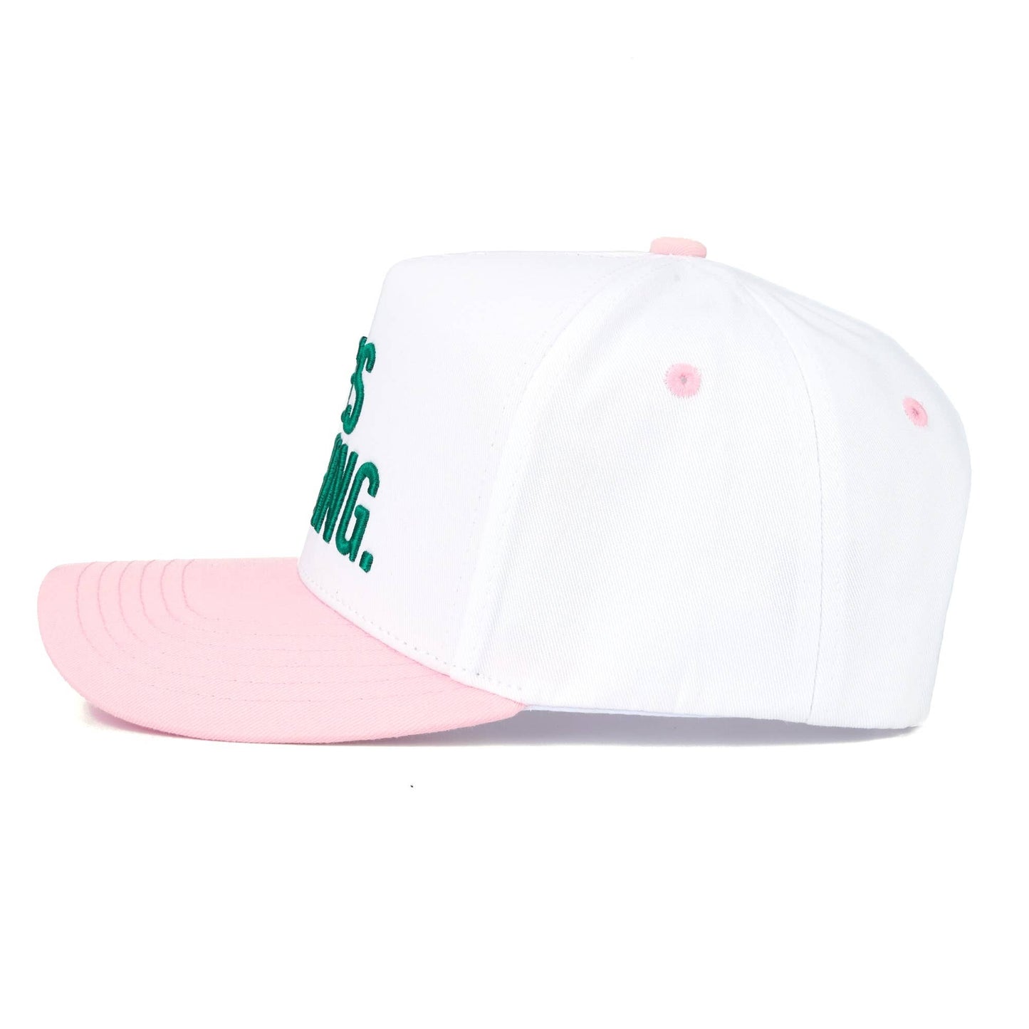 Light Pink He’s Golfing Trucker Hat